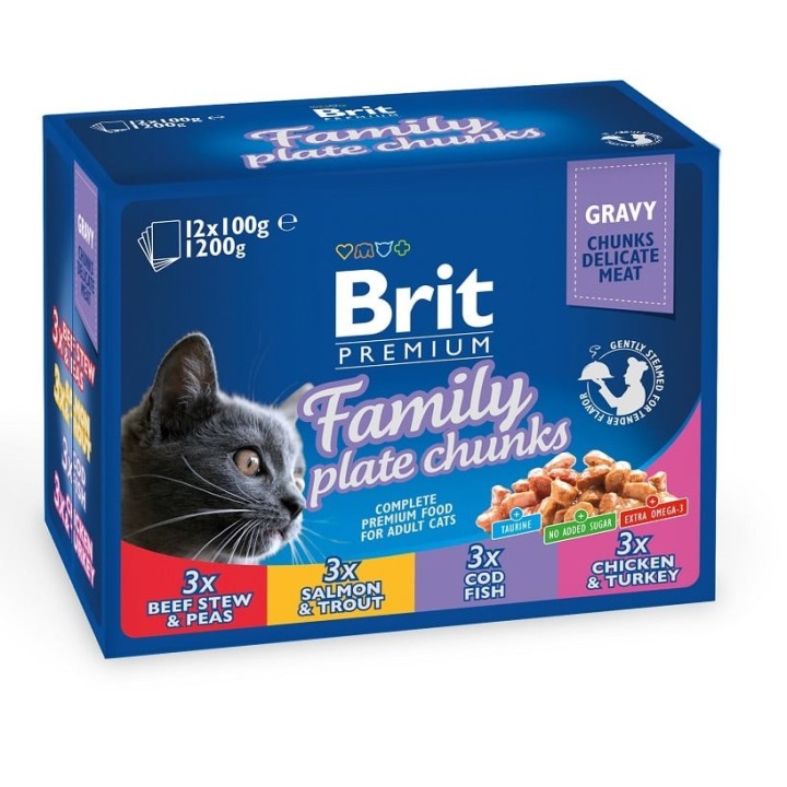 BRIT Pouches Family Plate 12x100g