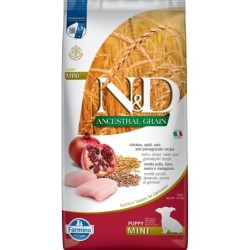FARMINA N&amp,D Low Grain Chicken &amp, Pomegranate Mini Puppy 7 kg