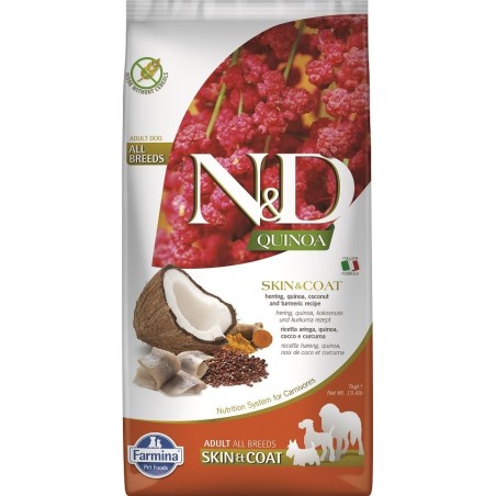 FARMINA N&amp,D Dog Quinoa Skin &amp, Coat Herring 7 kg