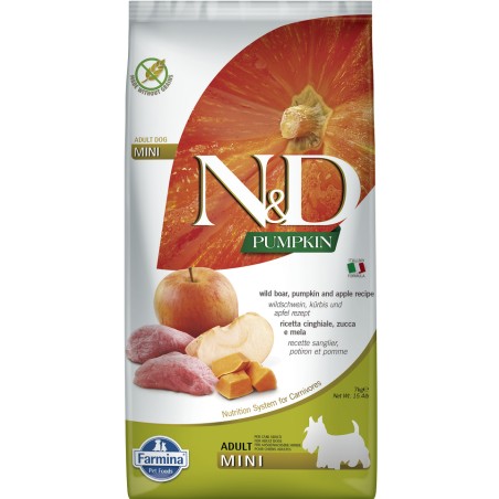 FARMINA N&amp,D Pumpkin Boar &amp, Apple Adult Mini 7 kg