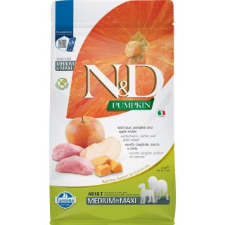 FARMINA N&amp,D Pumpkin Boar &amp, Apple Adult Medium &amp, Maxi 2.5 kg