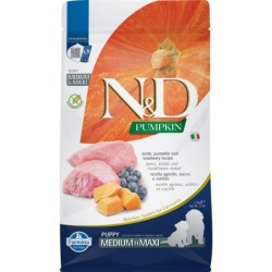 FARMINA N&amp,D Pumpkin Lamb &amp, Blueberry Puppy Medium &amp, Maxi 2.5 kg