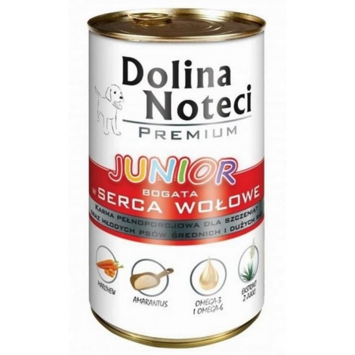 DOLINA NOTECI Premium Junior reich an Rinderherzen 400 g