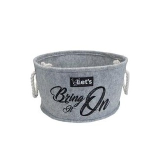 Schecker - Hundespielzeug Korb "Let's Bring It On" [grau]