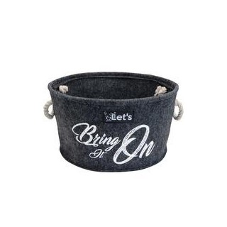 Schecker - Hundespielzeug Korb "Let's Bring It On" [Anthrazit]