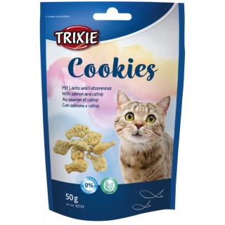 TRIXIE Cookies mit Lachs und Katzenminze 50 g