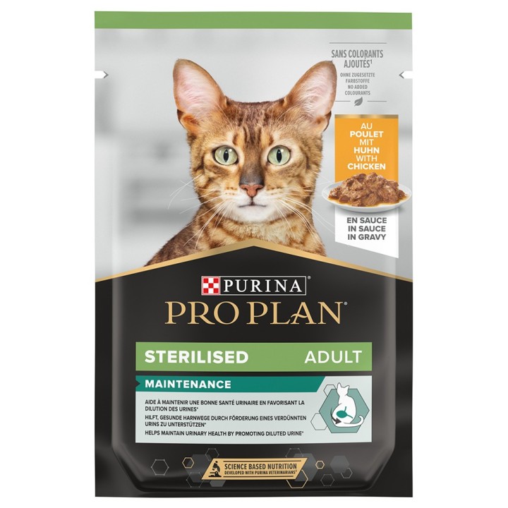 PURINA PRO PLAN Sterilised Adult Maintenance 6 x 85 g - Huhn