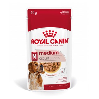 ROYAL CANIN MEDIUM ADULT Nassfutter für mittelgroße Hunde 10 x 140 g