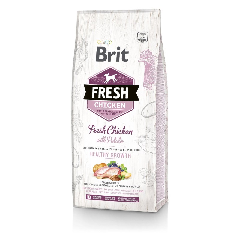 BRIT Fresh chicken with potato puppy healthy growth 2,5 kg