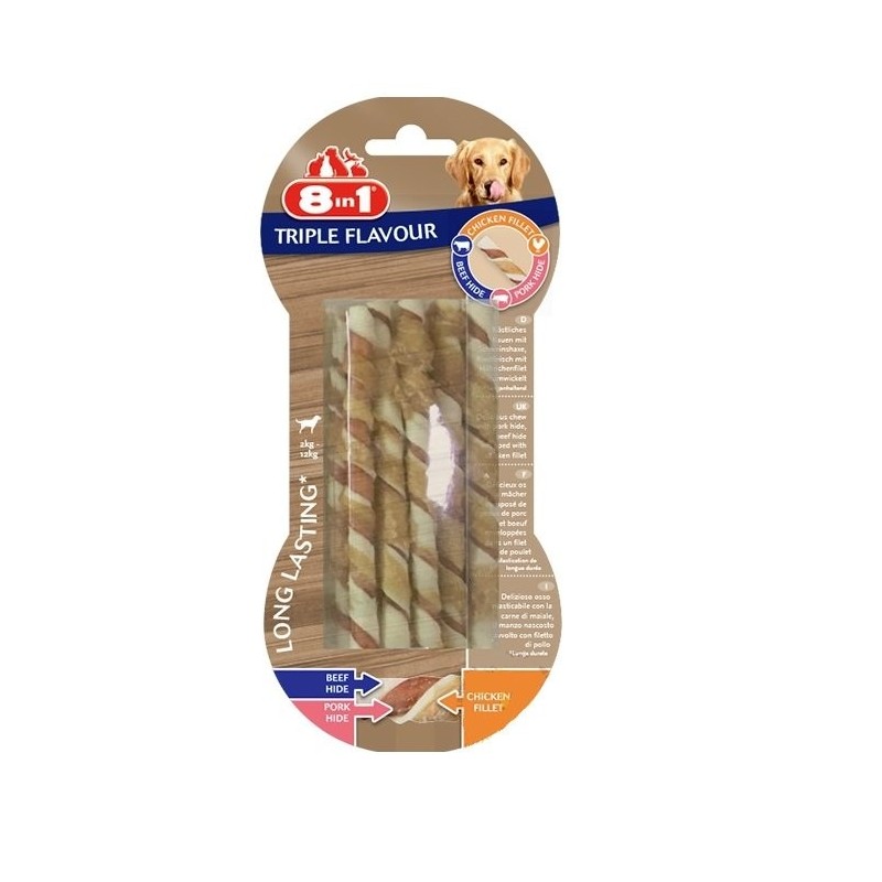 8IN1 Triple Flavour Twisted Sticks 10 Pack