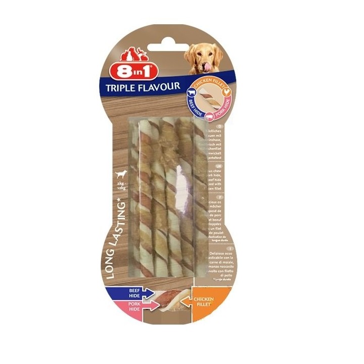 8IN1 Triple Flavour Twisted Sticks 10 Pack