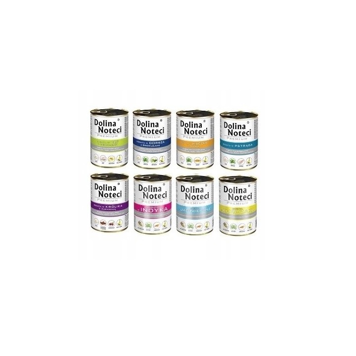DOLINA NOTECI Gemischte Geschmacksrichtungen in der Dose 400 g x 24 Stück