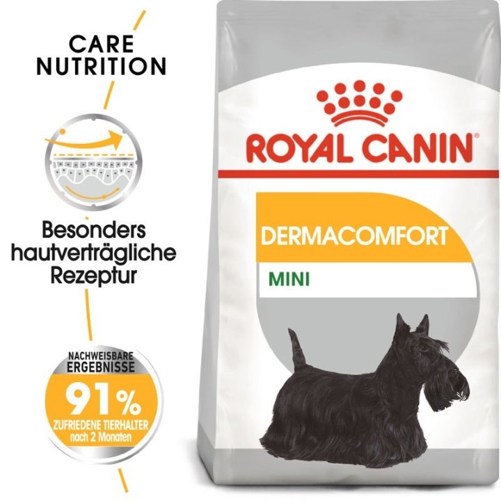 ROYAL CANIN DERMACOMFORT MINI Trockenfutter für kleine Hunde mit empfindlicher Haut 3 kg