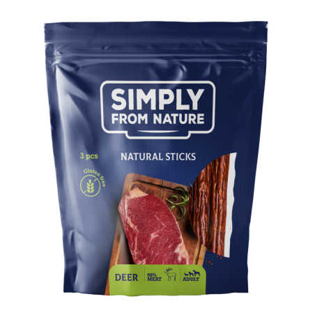 SIMPLY FROM NATURE Nature Sticks with deer Nature Sticks mit Hirsch 3 St