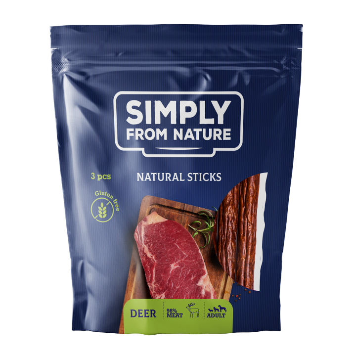 SIMPLY FROM NATURE Nature Sticks with deer Nature Sticks mit Hirsch 3 St