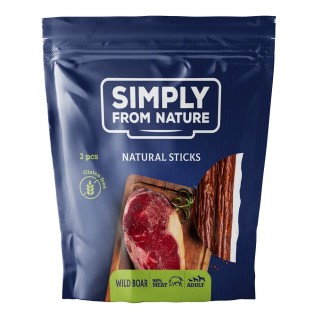 SIMPLY FROM NATURE Nature Sticks with wild boar natürliche Zigarren mit Wildschweinfleisch 3 Stück