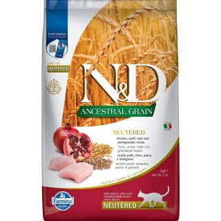 FARMINA N&amp,D Low Ancestral Grain Codfish &amp, Orange Adult Cat 5 kg