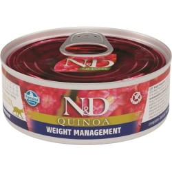 FARMINA N&amp,D Quinoa Weight Management Cat 80 g Futter für übergewichtige Katzen