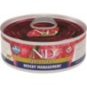 FARMINA N&amp,D Quinoa Weight Management Cat 80 g Futter für übergewichtige Katzen