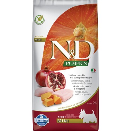 FARMINA N&amp,D Pumpkin Chicken &amp, Pomegranate Adult MINI 7 kg
