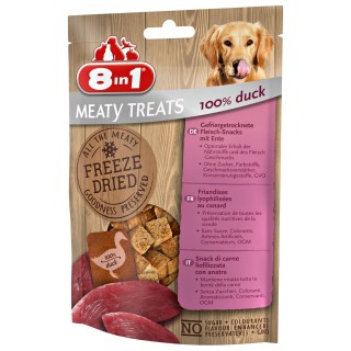 8in1 Meaty Treats Gefriergetrocknete Fleisch-Snacks 100% Entenbrust 50 g