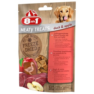 8in1 Meaty Treats Gefriergetrocknete Fleisch-Snacks Ente &amp, Apfel 50 g