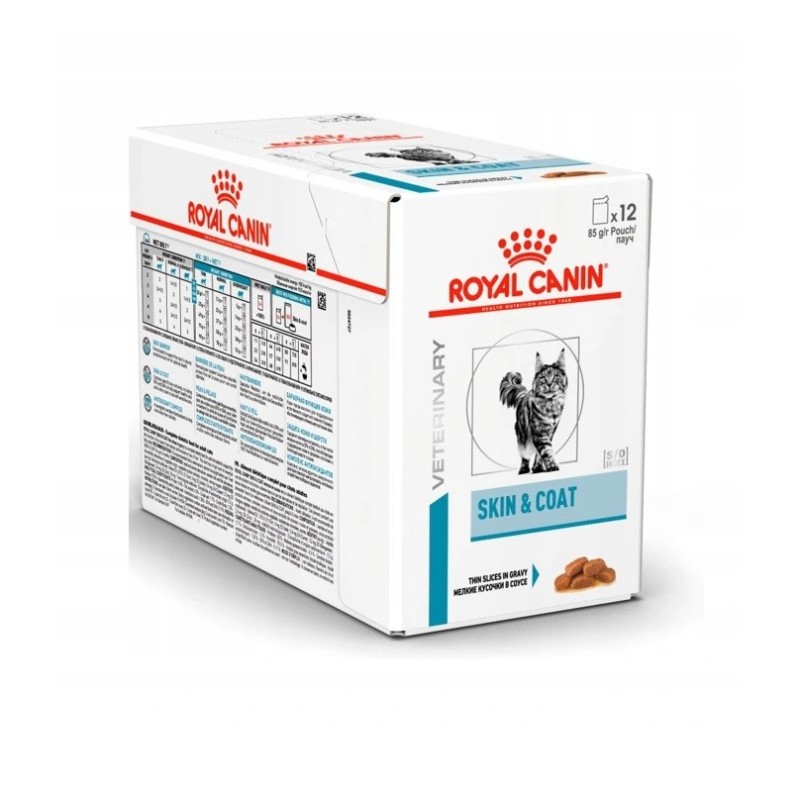 ROYAL CANIN Skin &amp, Coat Diät-Alleinfuttermittel für ausgewachsene Katzen 12 x 85 g