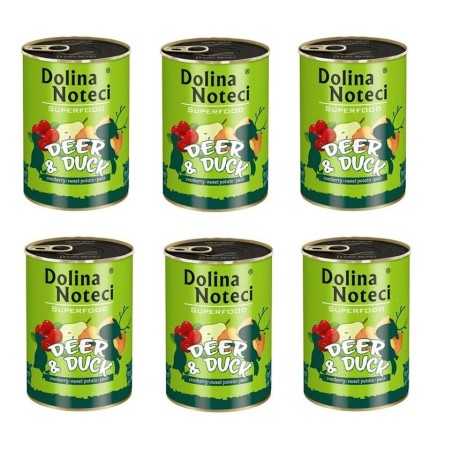 DOLINA NOTECI Premium SuperFood Hirsch und Ente 400 g x 6
