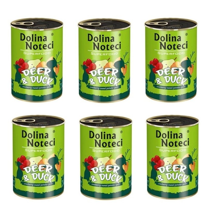 DOLINA NOTECI Premium SuperFood Hirsch und Ente 400 g x 6