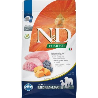 FARMINA N&amp,D Pumpkin Lamb &amp, Blueberry Adult Medium &amp, Maxi Hund 2.5 kg