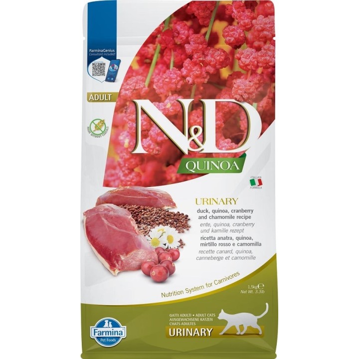 FARMINA N&amp,D Cat Quinoa URINARY Duck 1.5 kg