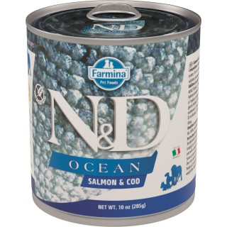 FARMINA N&amp,D Ocean Lachs &amp, Kabeljau Nassfutter 285 g