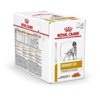 ROYAL CANIN Dog Urinary S/O Moderate Calories Feine Stückchen in Soße 12 x 100 g