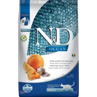 FARMINA N&amp,D Ocean Hering, Kürbis &amp, Orange Adult 5 kg