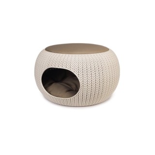 CURVER Liegeplatz für Tiere Hundehöhle Knit Beige