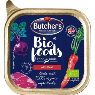 BUTCHER'S Bio Foods Rinderpastete für Hunde 150 g