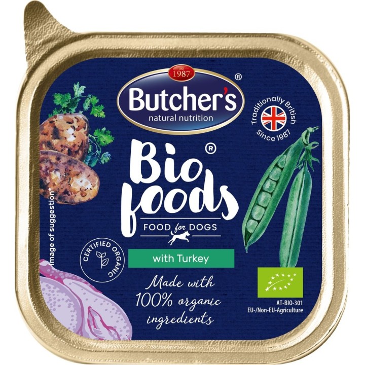 BUTCHER'S BIO foods Putenpastete für Hunde 150 g