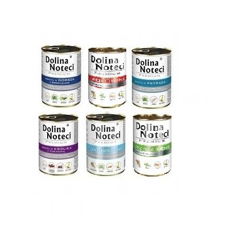 DOLINA NOTECI Gemischte Geschmacksrichtungen ohne Geflügel 400 g x 30 Stück
