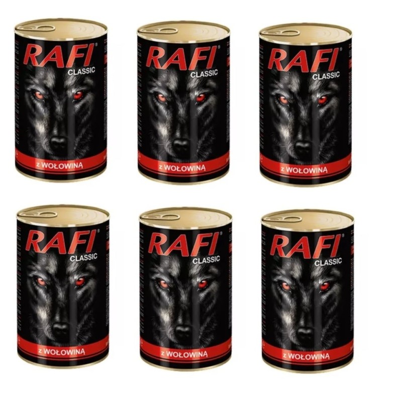 DOLINA NOTECI Rafi Classic mit Rindfleisch 1240 g x 6 Stück