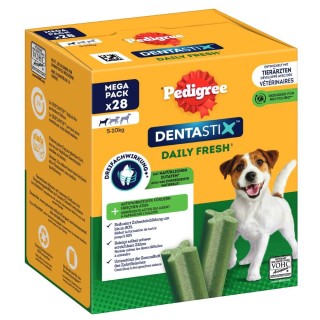 Sparpaket! 168 x Pedigree DentaStix Tägliche Zahnpflege / Fresh - Fresh - für kleine Hunde (5-10 kg)