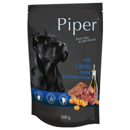 DOLINA NOTECI PIPER mit Lammfleisch, Karotten und braunem Reis 500 g Nassfutter für ausgewachsene Hunde