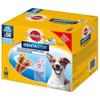 Sparpaket! 168 x Pedigree DentaStix Tägliche Zahnpflege / Fresh - Dentastix x 112 + Dentastix Fresh x 56 - für kleine Hunde (