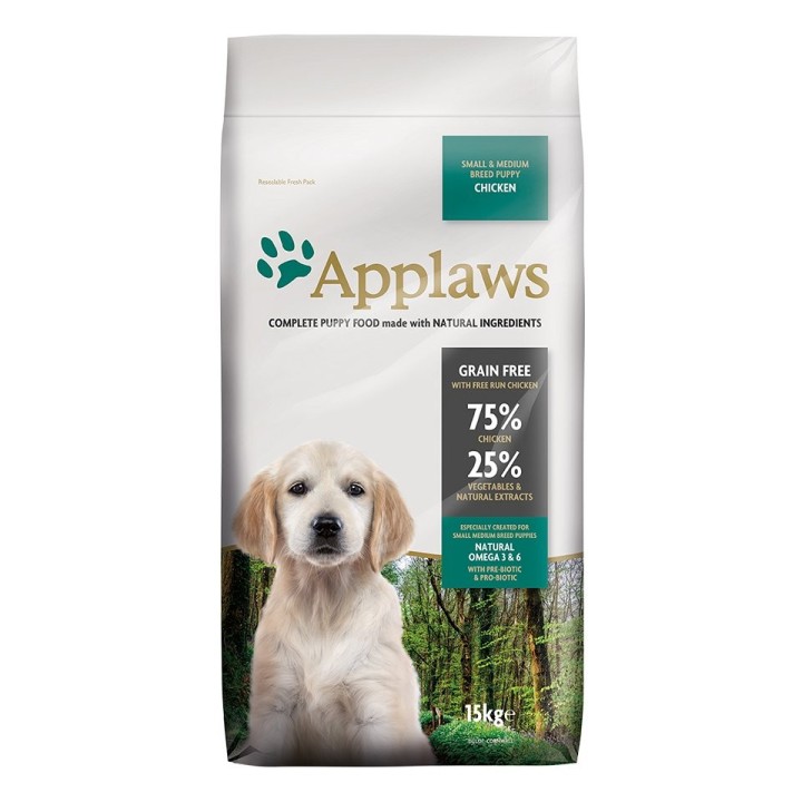 APPLAWS Puppy Small&amp,Medium Breed 15 kg Huhn