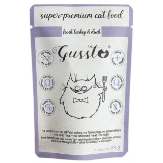 GUSSTO Cat Fresh Turkey &amp, Duck 85 g