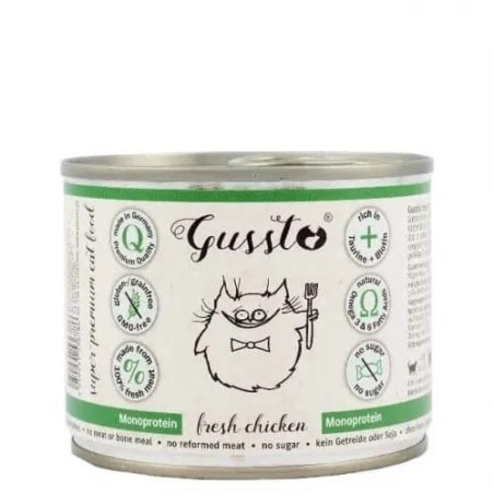 GUSSTO Cat Fresh Chicken FRISCHES HAEHNCHEN 200 g