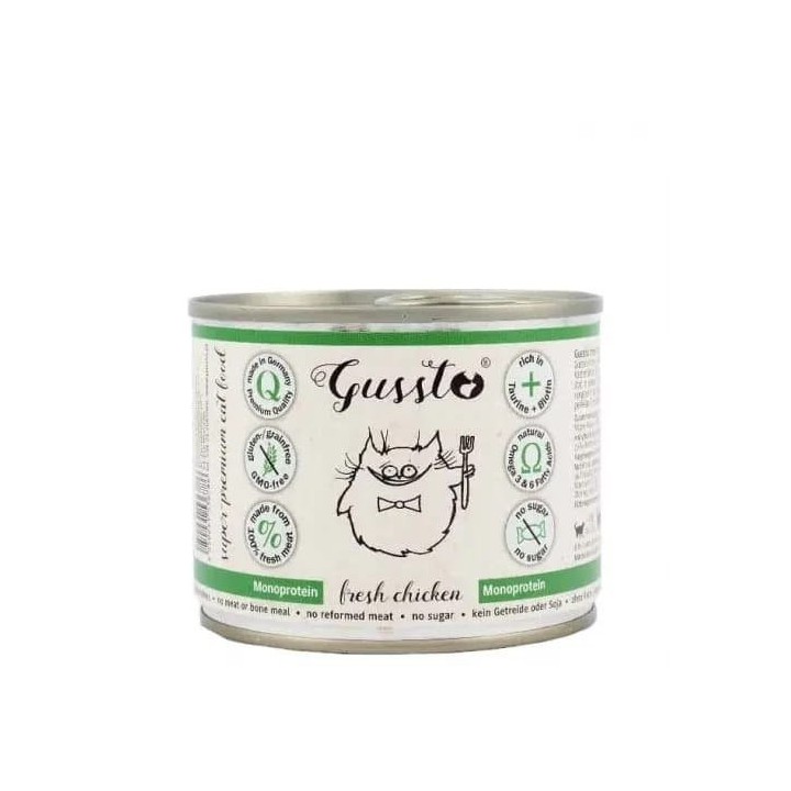 GUSSTO Cat Fresh Chicken FRISCHES HAEHNCHEN 200 g