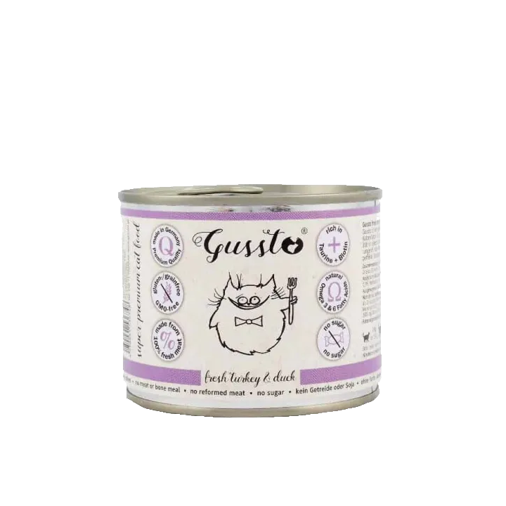 GUSSTO Cat Fresh Turkey &amp, Duck 200 g