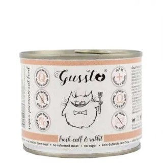 GUSSTO Cat Fresh Calf &amp, Rabbit 200 g