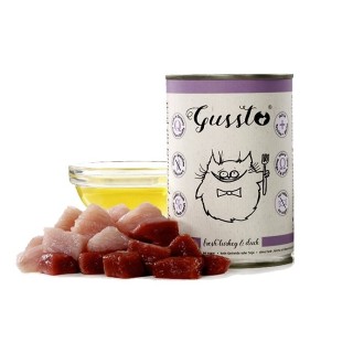 GUSSTO Cat Fresh Turkey &amp, Duck 400 g