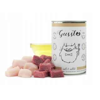 GUSSTO Cat Fresh Calf &amp, Rabbit 400 g